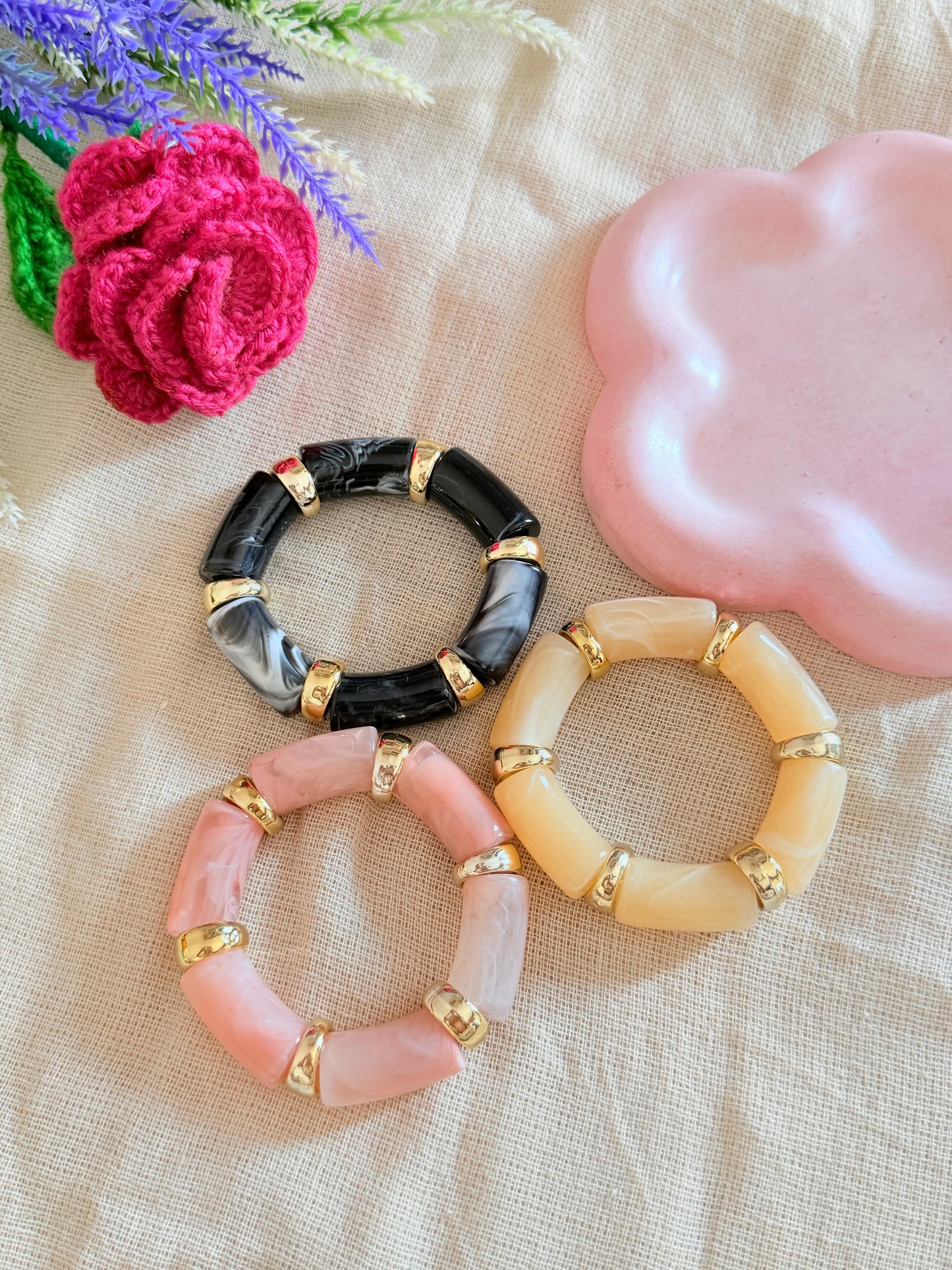 Retro acrylic bracelet