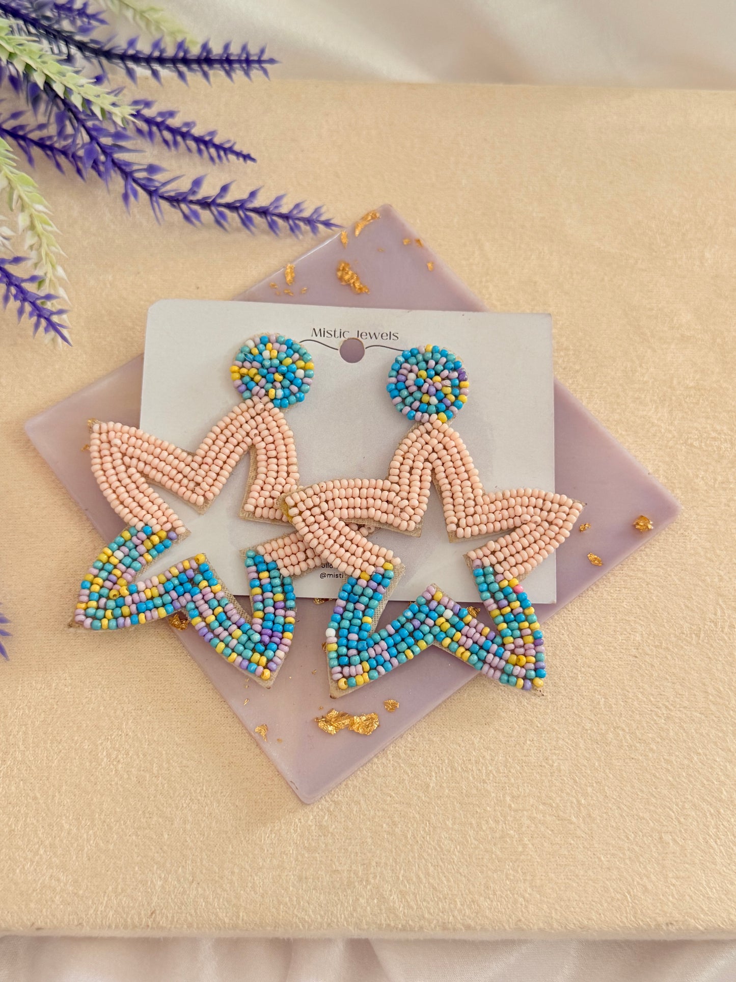 Star Beaded earrings