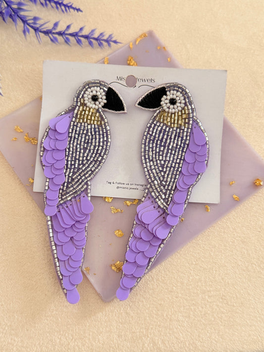 Parrot Beaded earrings