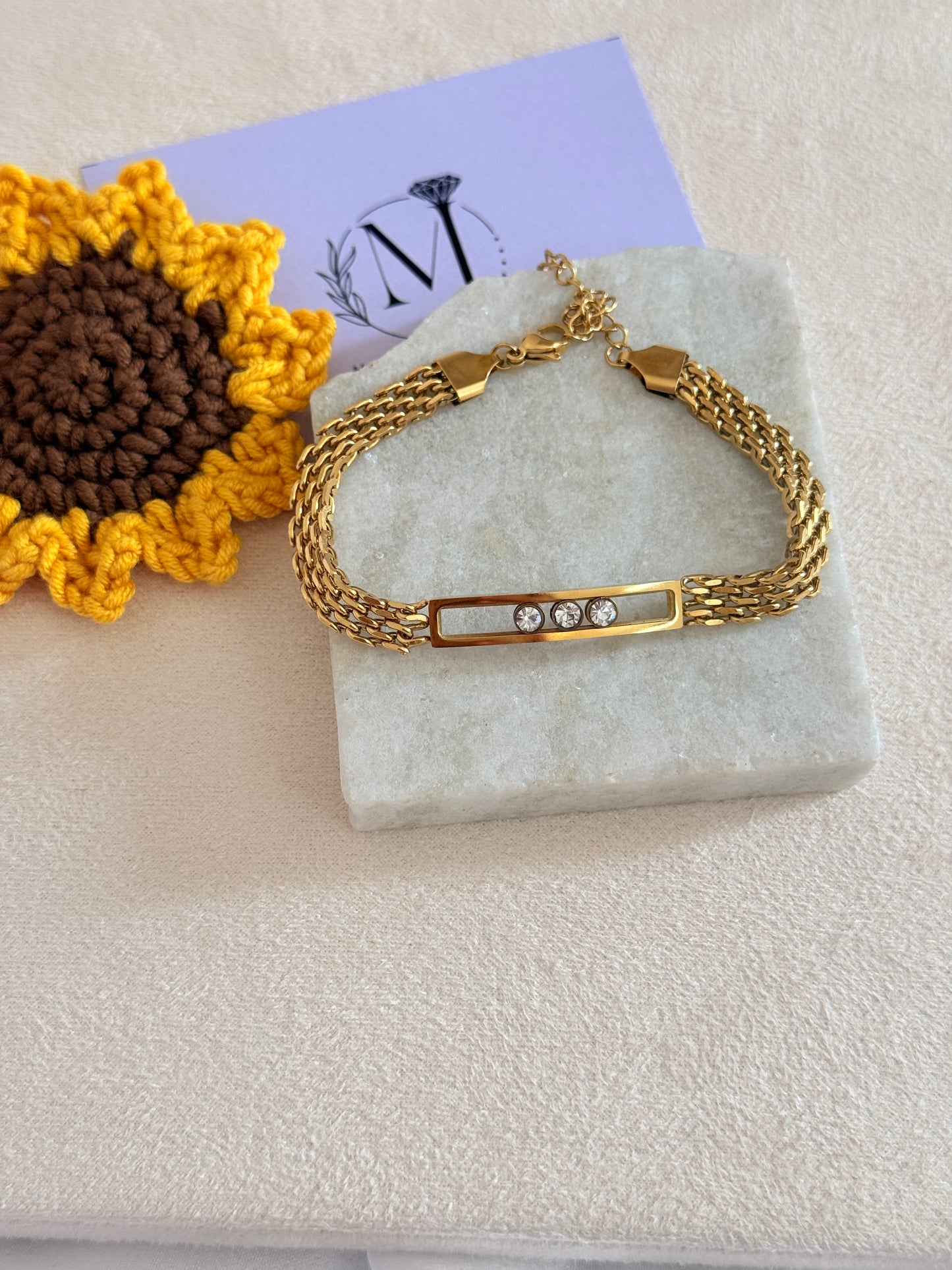 Golden Glamour Unisex Bracelet