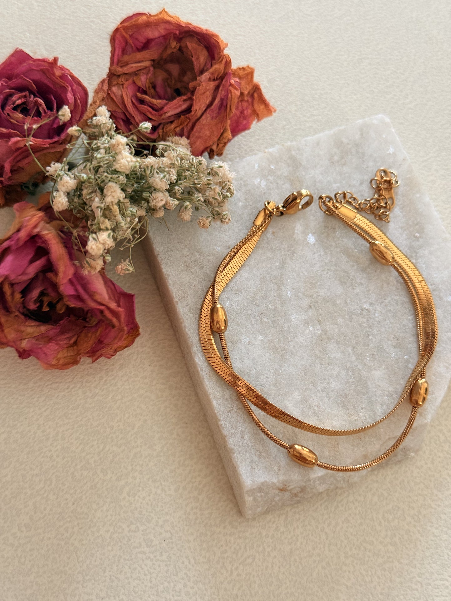 Swarna Dual Chain Bracelet