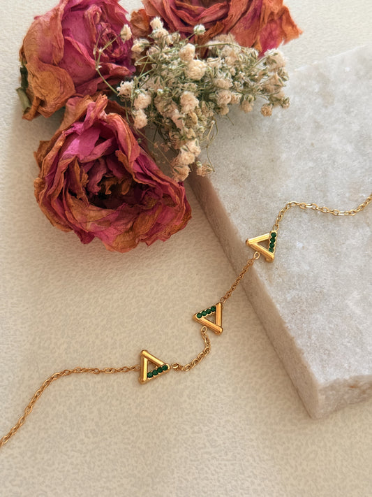 Triangle Trio Delight Bangle