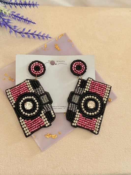 Snap Beaded earrings