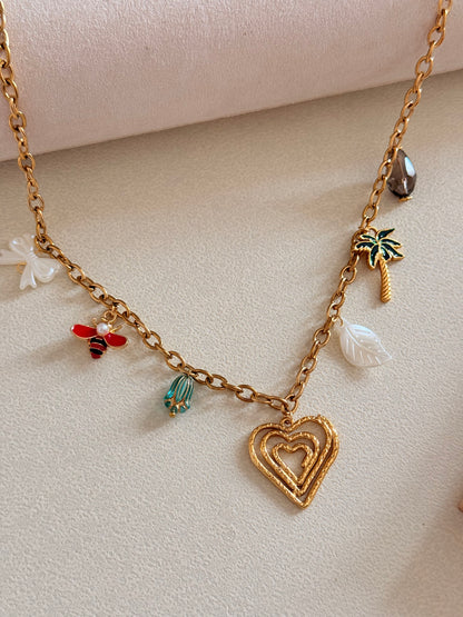 Multiple charm Necklace