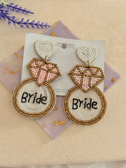 Bride Beaded earrings