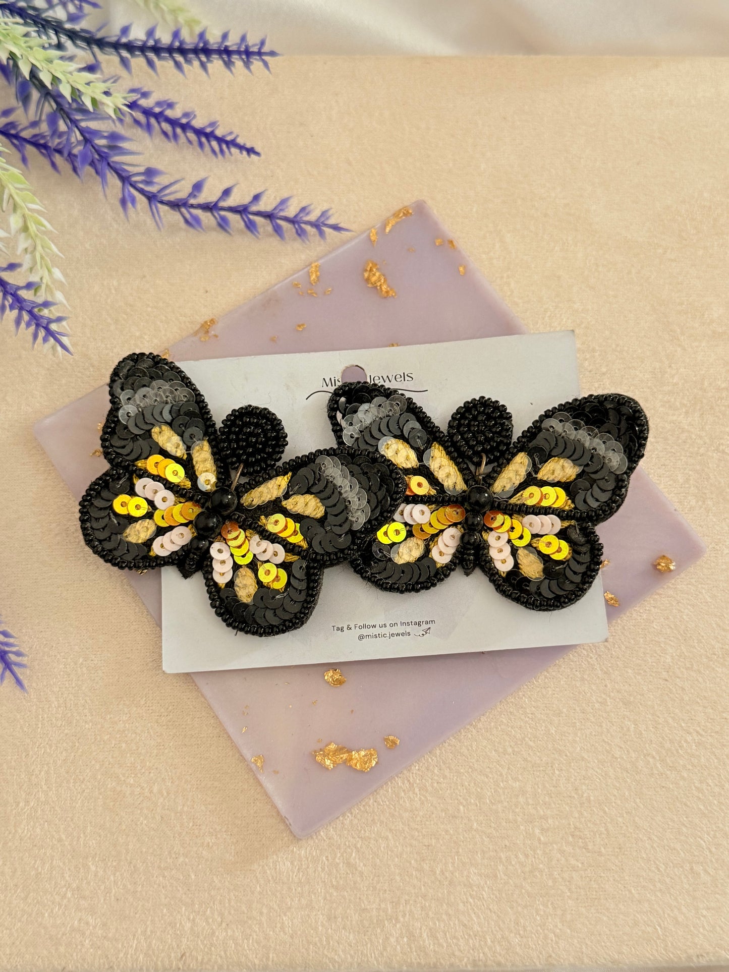 Butterfly Beaded earrings