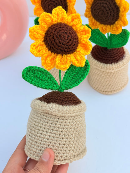 Sunflower pot
