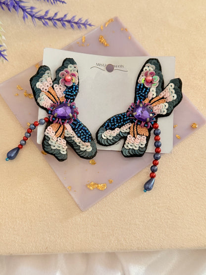 Dragon fly Beaded earrings