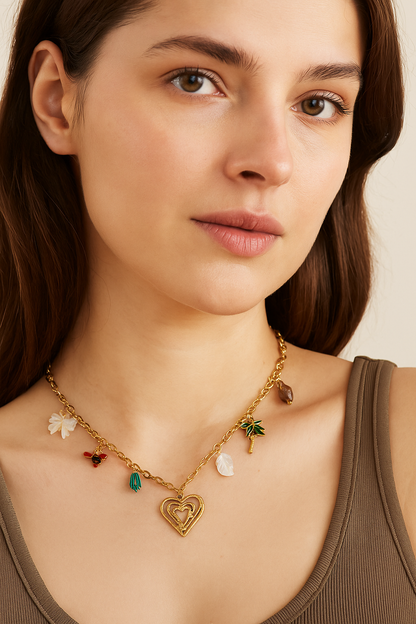 Multiple charm Necklace