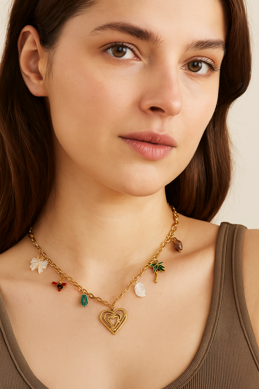 Multiple charm Necklace