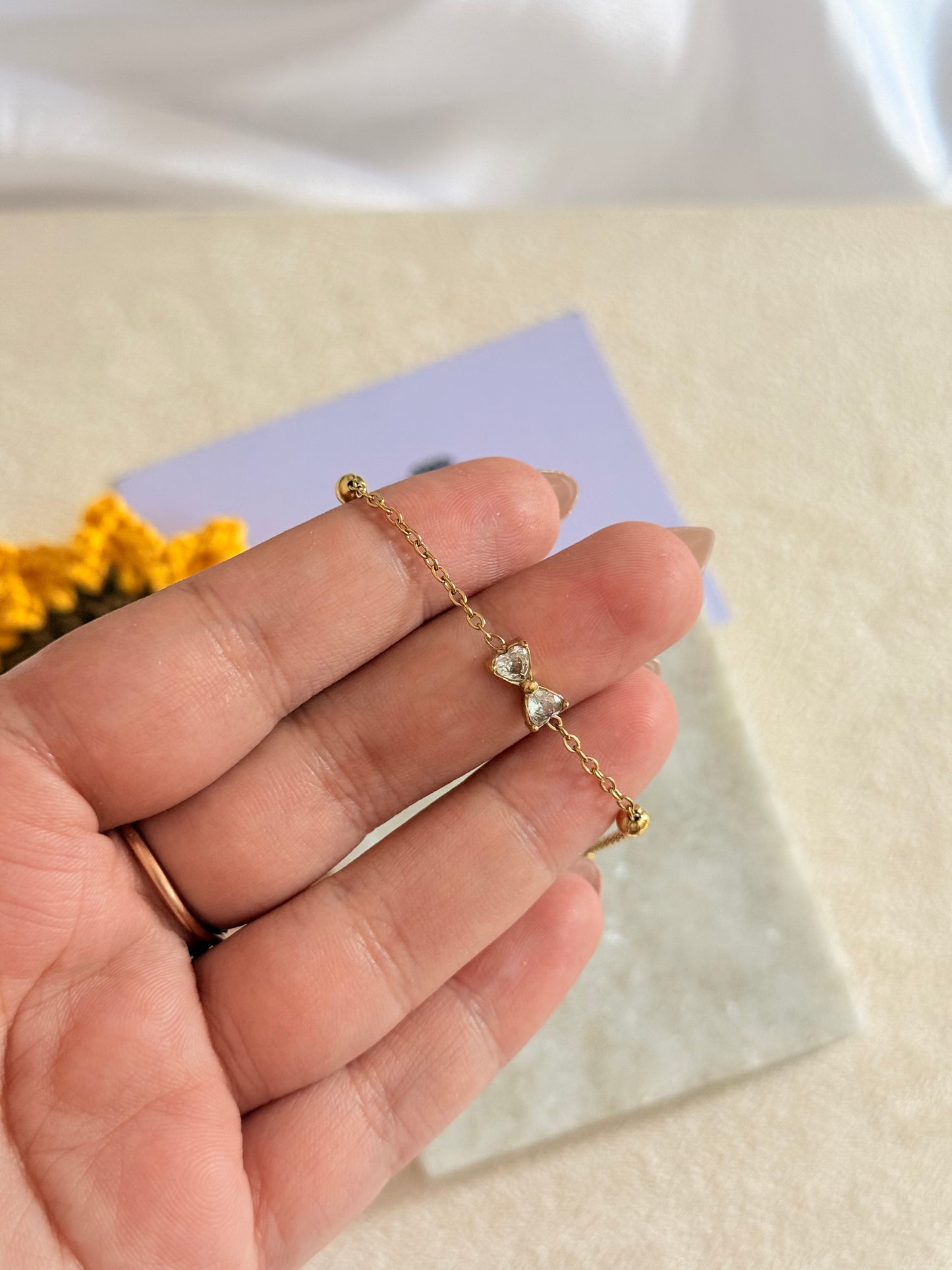 Minimal Bow Bracelet