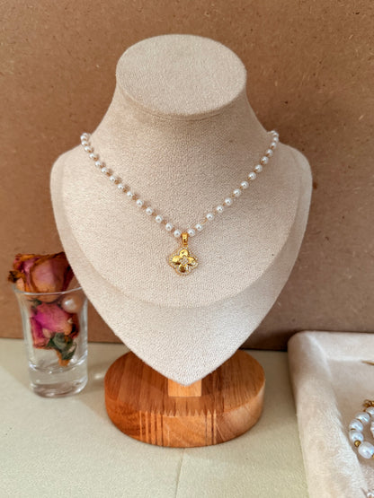 Pearl Necklace with charm