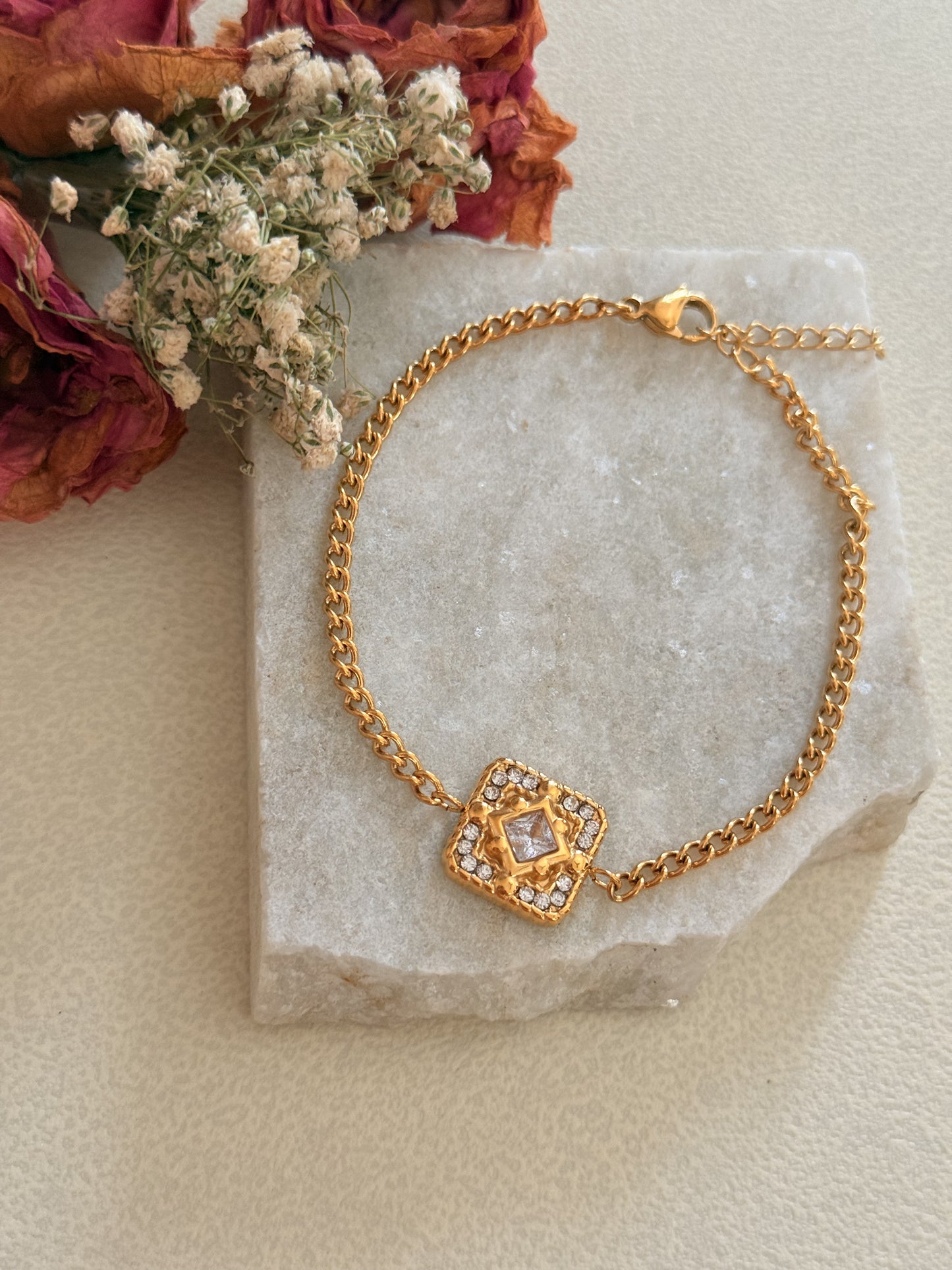Golden Glitter Bracelet