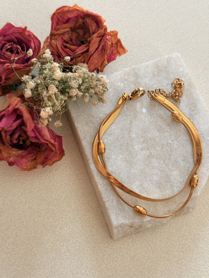 Swarna Dual Chain Bracelet