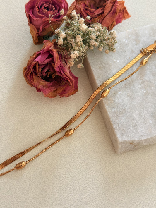 Swarna Dual Chain Bracelet