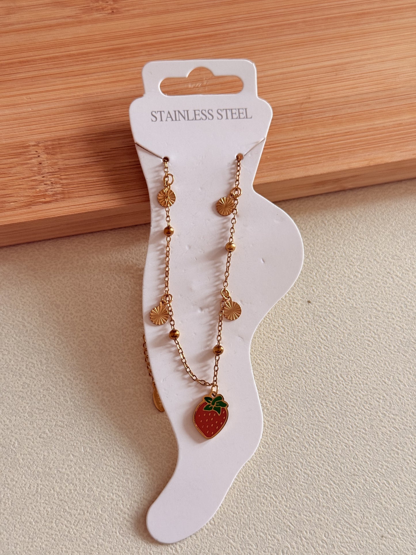 Strawberry Anklet